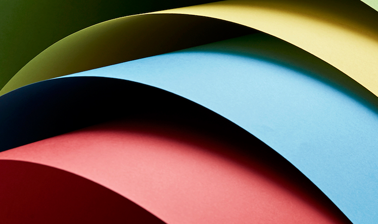 Selection of premium Korean-colored paper used for high-end printing at inclpress