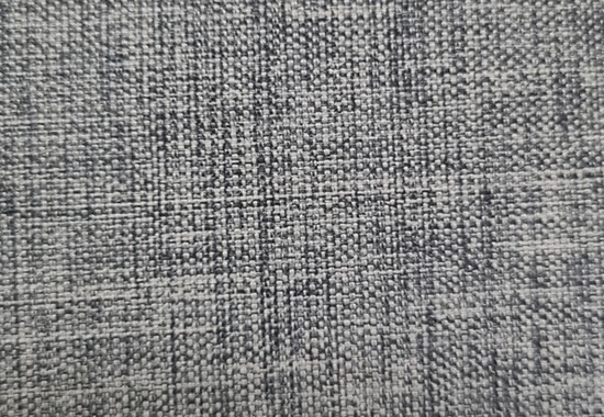 Gray synthetic fiber cloth with subtle two-tone weave